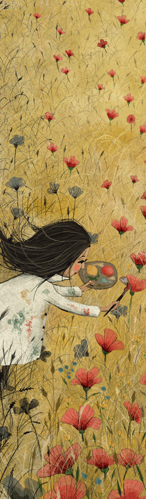 Marque-page Maja Lindberg "Champ d'espoir"