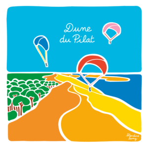Carte d’art Blandine Lamy "Dune du Pilat"