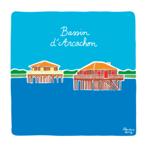 Carte d’art Blandine Lamy "Bassin d'Arcachon"