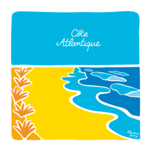 Carte d’art Blandine Lamy "Côte Atlantique"