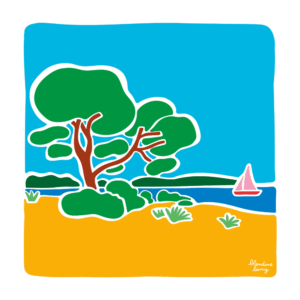 Carte d’art Blandine Lamy "Lac"