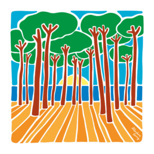 Carte d’art Blandine Lamy "Pins"