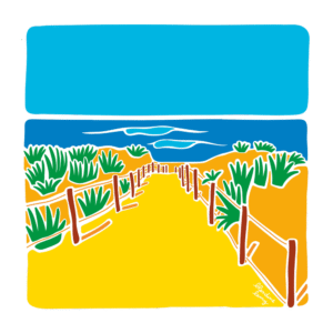 Carte d’art Blandine Lamy "Plage"