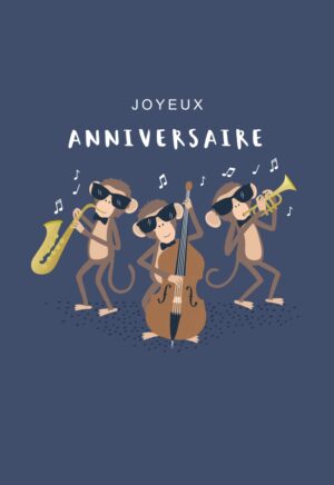 Carte anniversaire Klara Hawkins "Jazzy anniversaire"