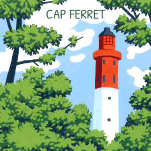 Carte d'art Paola Hirou "Cap Ferret"