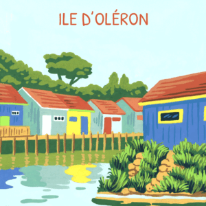 Carte d'art Paola Hirou "Ile d'Oléron"
