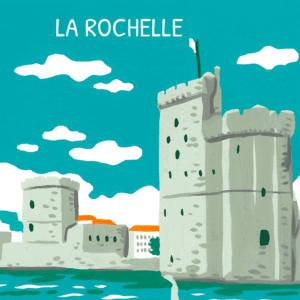 Carte d'art Paola Hirou "La Rochelle"