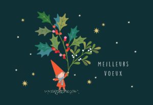 Carte Meilleurs voeux Klara Hawkins "Mistletoe"